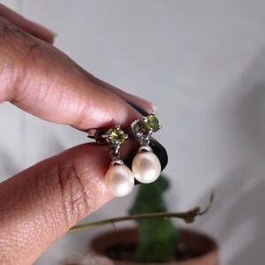 Honora Pearl Peridot Earrings
